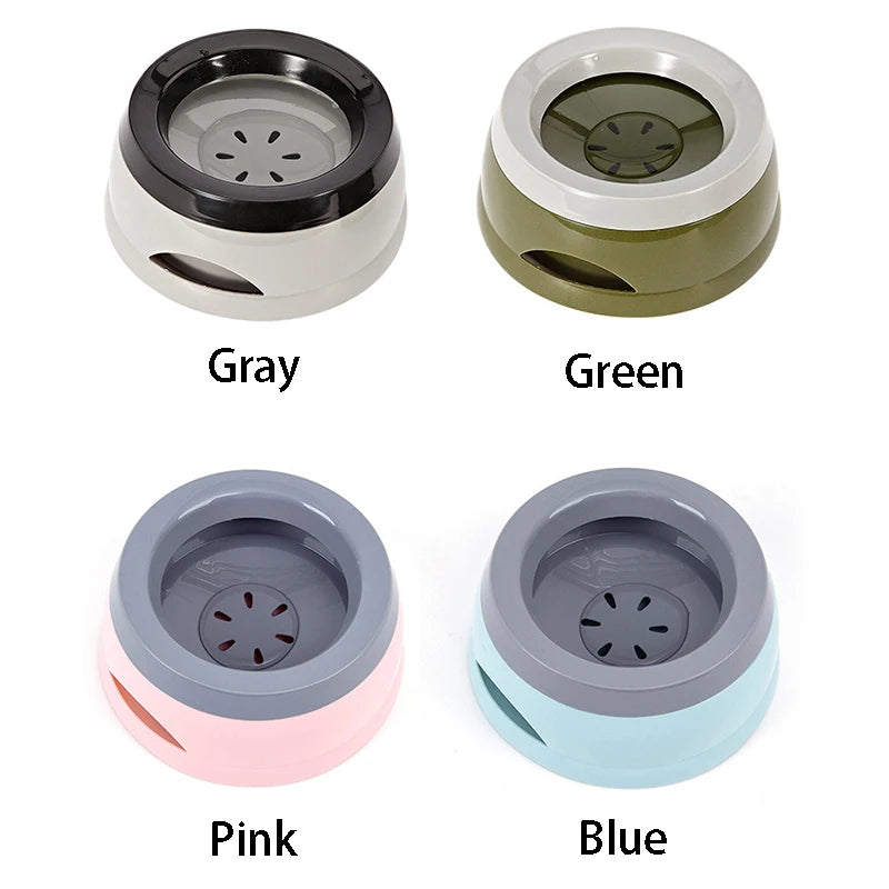 Pet Dog Bowls Floating Not Wetting Mouth Cat Bowl No Spill Drinking Water