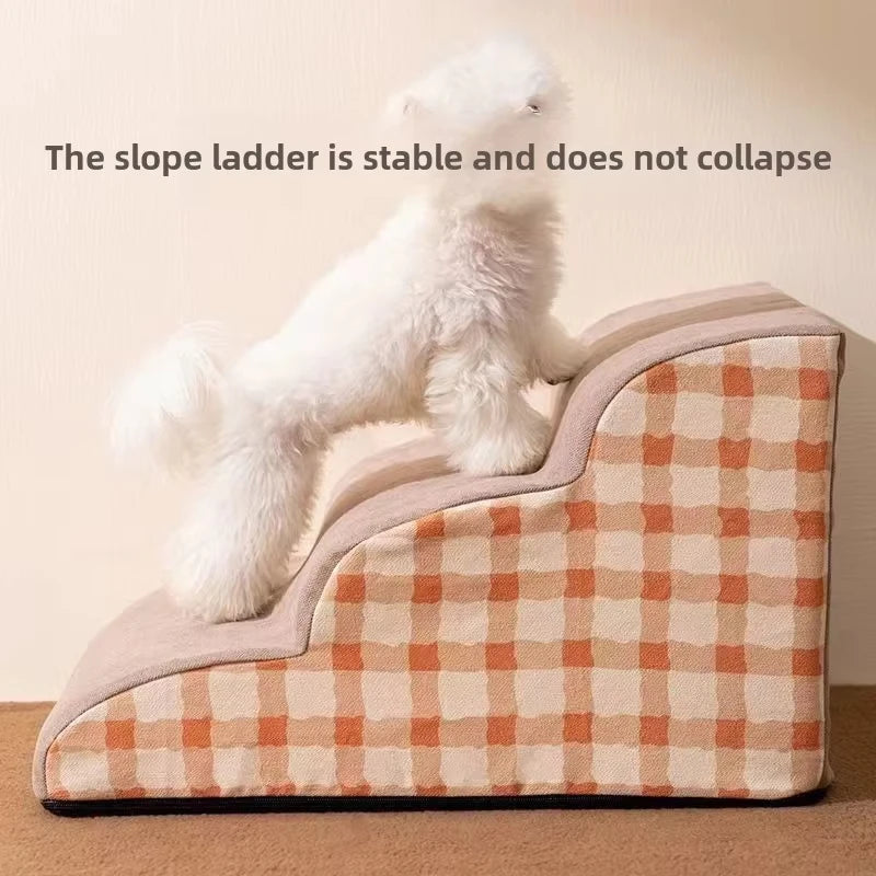 Pet 2/3 Steps High Density Foam Dog Secure Stairs Ramps Non-Slip Pet Steps