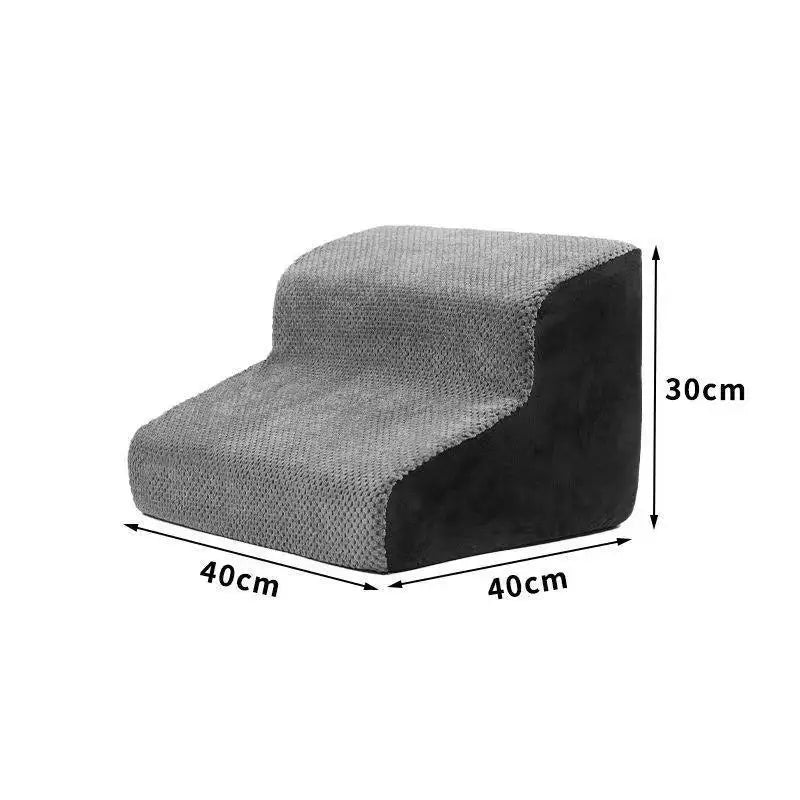 Pet 2/3 Steps High Density Foam Dog Secure Stairs Ramps Non-Slip Pet Steps