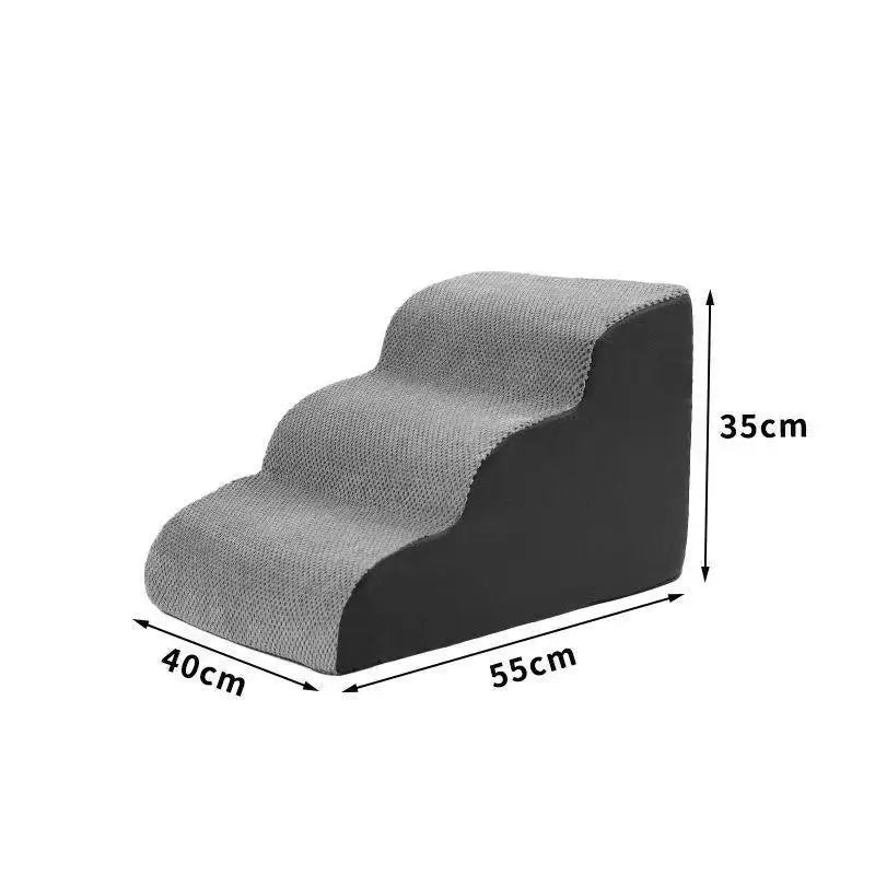Pet 2/3 Steps High Density Foam Dog Secure Stairs Ramps Non-Slip Pet Steps